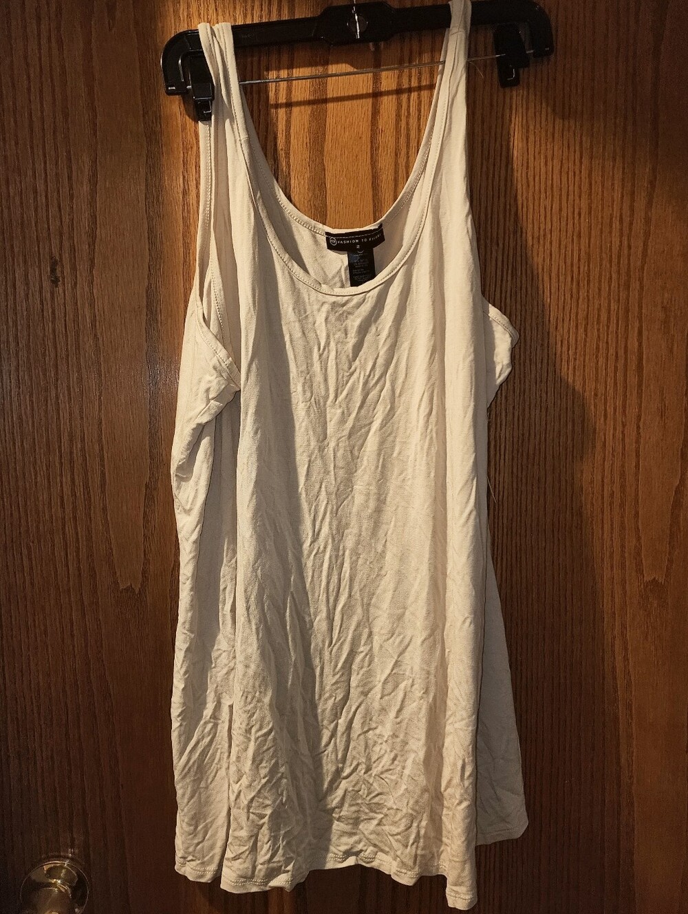 Fashion to Figure Khaki Scoop Neck Layerin Tank Top 2 NWT - Picture 1 of 8